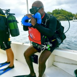 plongée au recycleur en Martinique au rocher du diamant avec MBP